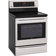 LG LRE3085ST 30" Stainless Steel Electric Smoothtop Range - Convection N2
