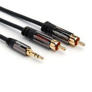 KabelDirekt (15 feet) 3.5mm Male to 2 x RCA Male Stereo Audio Cable - PRO Series N9
