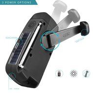 EpochAir Emergency Solar Hand Crank Self Powered AM/FM/NOAA Weather Radio, LED Flashlight, Smart Phone Charger... N9