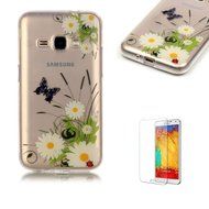 Galaxy J120(2016 Model) TPU Case with Free Screen Protector,Funyye See Through Transparent Soft Rubber Silicone... N38