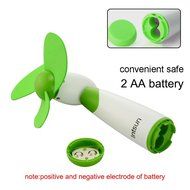 Intsun Handheld Portable Battery Operated Cooling Mini Fan Electric Personal Fans for Home and Travel (blue) N21