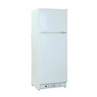 SMAD RV Refrigerator 110V &amp;Propane Fridge Up Freezer, 9.3 Cu Ft, White