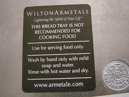 Wilton Armetale Peace on Earth Dove Bread Dish