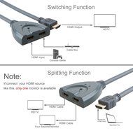 VeLLBox (Version 1.4) HDMI Bidirectional Switcher 2X1 with Pigtail, 2 In 1 Out, 2-port Switcher Pigtail Type,...