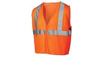 Pyramex RVZ2120FRM Lumen X Class 2 Flame Retardant Safety Vest with Zipper, Medium, Hi-Vis Orange by Pyramex Safety