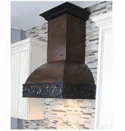Z Line 393AH-36 1200 CFM Wooden Wall Mount Range Hood, 36", Antigua/Hamilton
