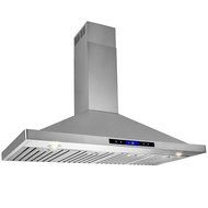 AKDY&reg; 48" Wall Mount Stainless Steel Touch Screen Control Baffle Filters Kitchen Vent Range Hood N6