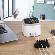 EAS Desktop Cable Management Cable Organizer for power cords and charging accessory cables &amp; Computer, Electrical...