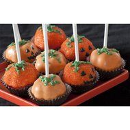 Nordic Ware 43605 12-Cavity Pumpkin Cake Pops Pan, Orange N5