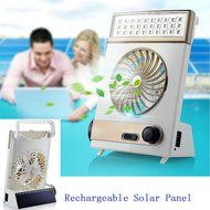 3 in 1 Multi-functional Solar Cooling Table Fans with Eye-Care LED Table Lamp Flashlight Torch Solar Panel Adaptor... N8