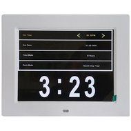 Digital Day Calendar Clock,HENGLING Memory Day Date Time Clock 8 Inch Led Digital Clocks Non-Abbreviated Great...