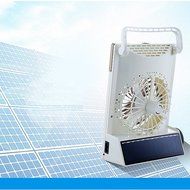 3 in 1 Multi-functional Solar Cooling Table Fans with Eye-Care LED Table Lamp Flashlight Torch Solar Panel Adaptor... N11