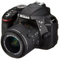 Nikon digital camera D3300 double zoom kit 18-55mm DX VR II &amp; 55-200mm DX VR II Lenses2 Black