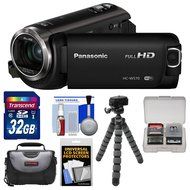 Panasonic HC-W570 Twin Recording HD Wi-Fi Video Camera Camcorder with 32GB Card + Case + Flex Tripod + Accessory...