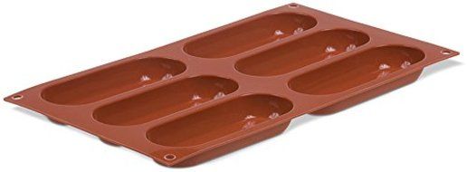 Pavoni Orange Non Stick Eclair 6 Forms N4