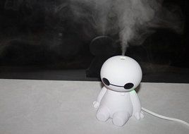 HICBOX &reg; Cute mini car usb aroma diffuser car air purifier humidifier home office (white) N2
