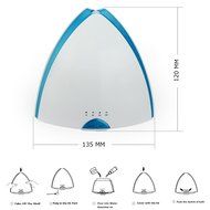 Mystery Ultrasonic Aromatherapy Essential Oil Diffuser Cool Aroma Mist Humidifier with LED Light for Home and...