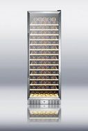 Summit SWC1925 162 Bottle Capacity Wine Cellar With Digital Thermostat LED Lighting Front Breathing Design Double... N3