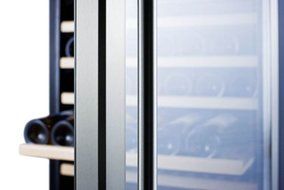 Summit SWC1925 162 Bottle Capacity Wine Cellar With Digital Thermostat LED Lighting Front Breathing Design Double... N4