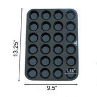 Silicone Cupcake Molds, Le Poele, for Baking, 24 Cups Mini Muffin Pan. BPA Food Grade Silicone, Non-stick, Easy... N7
