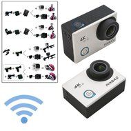 4K WIFI Sport Action Camera,PINGKO 2.0 Inch LCD Screen 12MP 1080P HD 170 Degree Wide Angle Lens Sony Sensor Gyro... N6