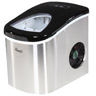 Rosewill Stainless Steel Portable Ice Maker 26.5 lb Per Day, RHIM-15001, White Top N6