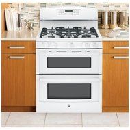 GE JGB850EEFES 30" Slate Gas Sealed Burner Double Oven Range N3
