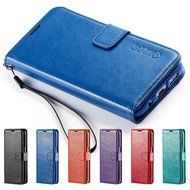 Galaxy S7 Edge Case, HLCT PU Leather Case, With Soft TPU Protective Bumper, Built-In Kickstand, Cash And Card... N17