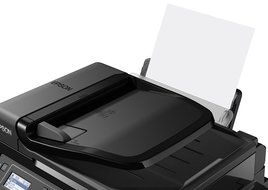 Epson WorkForce ET-4500 EcoTank Wireless Color All-in-One Supertank Printer with Scanner, Copier, Fax, Ethernet... N2