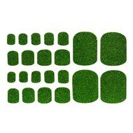 EVTECH(TM) 4 Style Colorful Toe Nail Sticker Full Nail Wrap Nail Decals Strips Gradient Nail Polish Strips Nail... N4