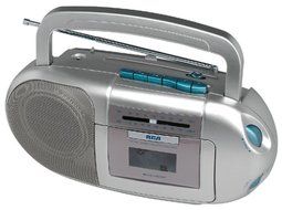 RCA RP7702S Radio Cassette Player (Silver)