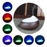 Essential Oil Diffuser, Hoosam 120ml Wood Grain Aromatherapy Diffuser Ultrasonic Cool Mist Air Humidifier with...