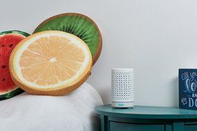 Heka Living Essential Oil Diffuser Humidifier &ndash; Hand Finished Ceramic Lid - 7 Color LED Light - 100 ml - Continuous... N2