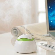 HealthSmart Travel Mate Personal Ultrasonic Cool Mist USB Humidifier, Quiet, Filter Free N2