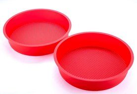 Bidlsbs 9&#039;&#039; DIY Silicone Cake Pan Mold Circle Round Bakeware 2 Pcs N2