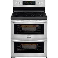 Frigidaire FGEF302TPF 30" Gallery Freestanding Electric Double Oven Range with SpaceWise Expandable Elements in...