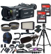 Canon XA35 Professional Camcorder with 2pc SanDisk 64GB High Speed Memory Cards + Video Accessory Bundle - International...