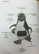 Steepletone Penguin Shower Radio - FM &amp; MW (AM) Model: PSR5