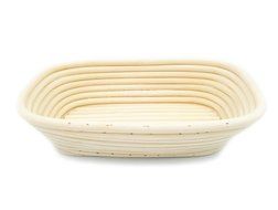 Boseen Oval Shaped Banneton Bread Dough Proofing Rising Rattan Basket &amp; Liner Combo( 12 inches) N5