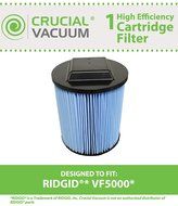 Ridgid Replacement 3-Layer VF5000 Filter Fits Ridgid 6-20 Gallon Wet/Dry Units WD0671 WD0970 WD06700 WD0671EX0...