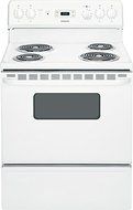 HOTPOINT GIDDS-53-6569 30" 5 Cu.Ft. Free-Standing Electric Range, White