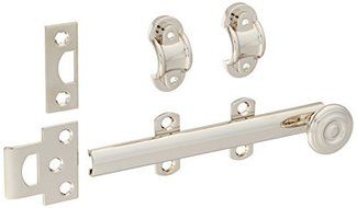 Baldwin 0379140 Surface Bolt, Bright Nickel by Baldwin