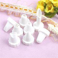 Bestwishes2u 8pcs Cream crowded flower&#65292;Mini Cake Decorating Kit N2