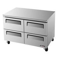 Turbo Air TUR48SDD4 12 cu. ft. Super Deluxe Series Undercounter Refrigerator with Durable Stainless Steel Drawers...
