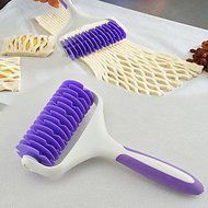 Sher Factory Plastic kitchen Accessories Baking Tool Cookie Pie Pizza Bread Pastry Lattice Roller Cutter