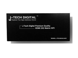 J-Tech Digital JTD-HD4X2-HIFI HDMI 4x2 Matrix Version 1.3 Certified for Full HD 1080p and Support 3D N3