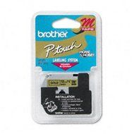 BROTHER M831 / M-831 1/2IN X 26FT BLACK/ GOLD NONLAMINATED F/ PT-65 85 90 100 110 / Non-Laminated...