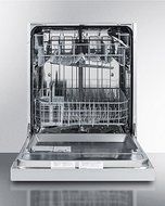 Summit DW2433SSADA 24" ADA Compliant Energy Star Built-In Dishwasher with 4 Wash Cycles 12 Place Settings Ultra...