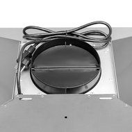 Perfetto Kitchen and Bath 30" Convertible Wall Mount Range Hood in Stainless Steel with Black Trim, LEDs and Push... N3