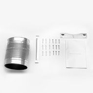 Perfetto Kitchen and Bath 30" Convertible Wall Mount Range Hood in Stainless Steel with Black Trim, LEDs and Push... N4